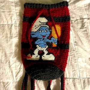 Vanity Smurf back sack Hand Crafted